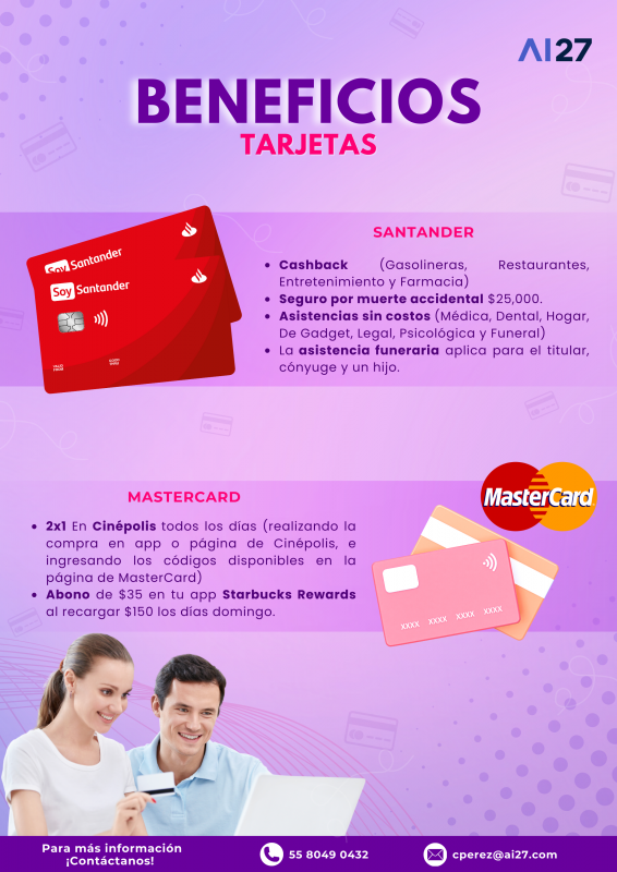 BENEFICIOS -TARJETAS